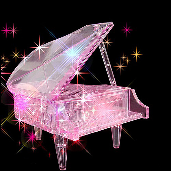 Головоломка 3D Рояль розовый