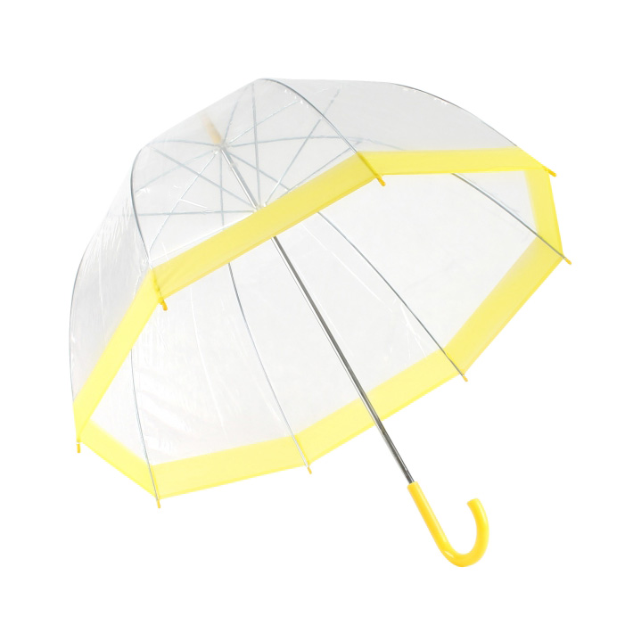 Зонт прозрачный купол желтый
