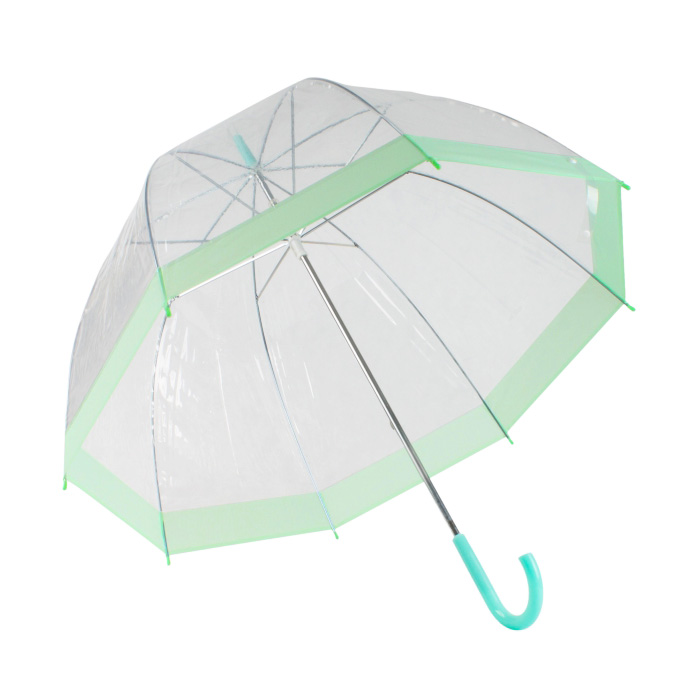 Зонт прозрачный купол зеленый