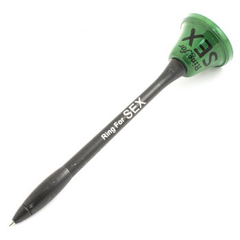 Ручка колокольчик SEX зеленая