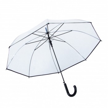 Зонт Прозрачный с черной каймой 8 спиц